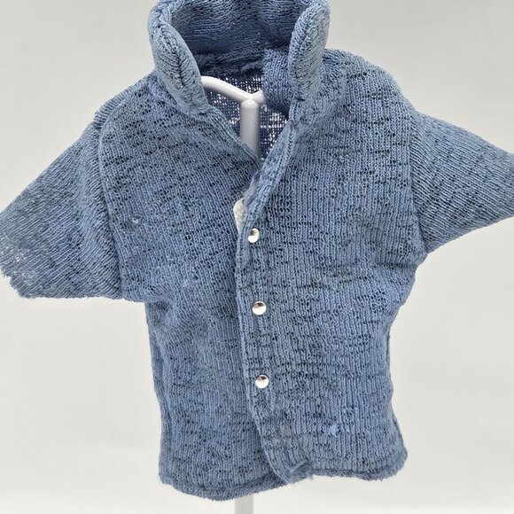 Vintage Bratz Boys Blue Knit Button-Up Top & Green Strapless Dress With Silver A - Picture 2 of 6